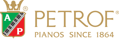 verkoop van Petrof piano's in Gent